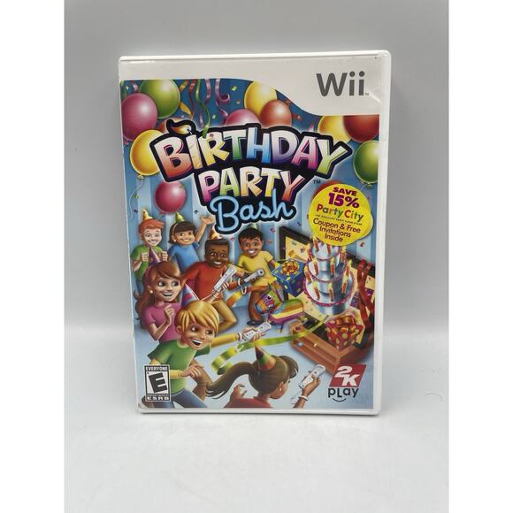 Birthday Party Bash (Nintendo Wii, 2009) Complete and Tested - Fast Shipping - Picture 1 of 4